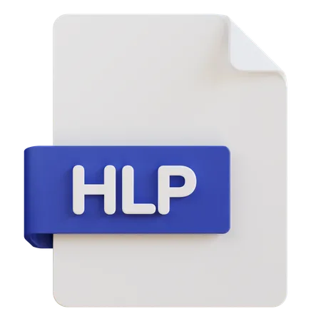 Hlp File  3D Icon