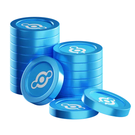 Hnt Coin Stacks  3D Icon