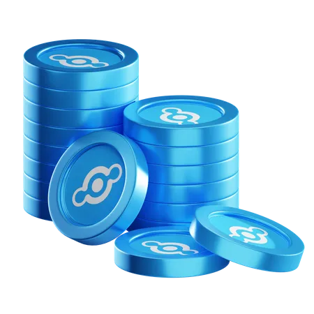 Pilhas de moedas hnt  3D Icon