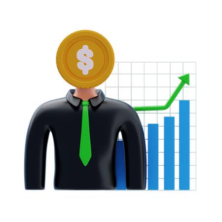 순자산이 많은 개인(HNWI)  3D Icon