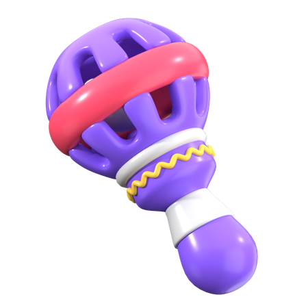 Hochet de bébé  3D Icon