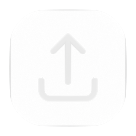 Hochladen  3D Icon