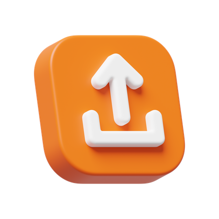 Hochladen  3D Icon
