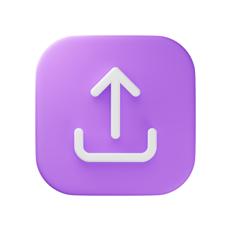 Hochladen  3D Icon