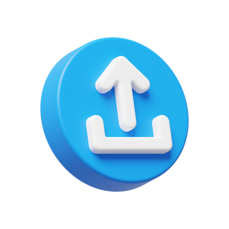 Hochladen  3D Icon