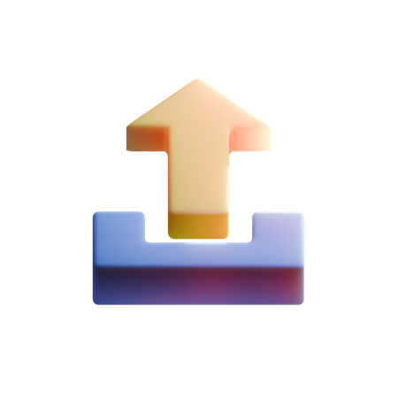 Hochladen  3D Icon