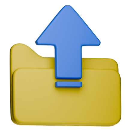 Hochladen  3D Icon