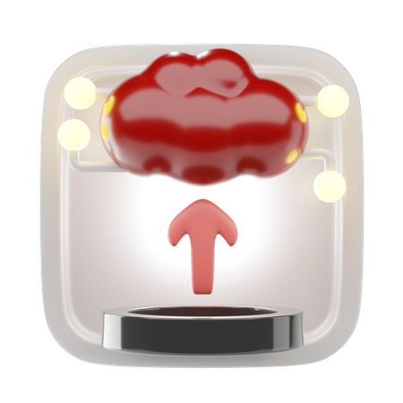 Hochladen  3D Icon