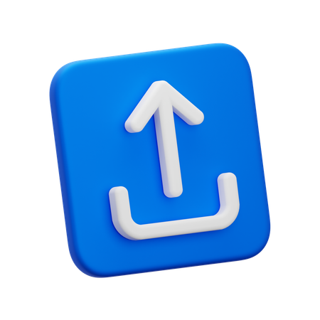 Hochladen  3D Icon