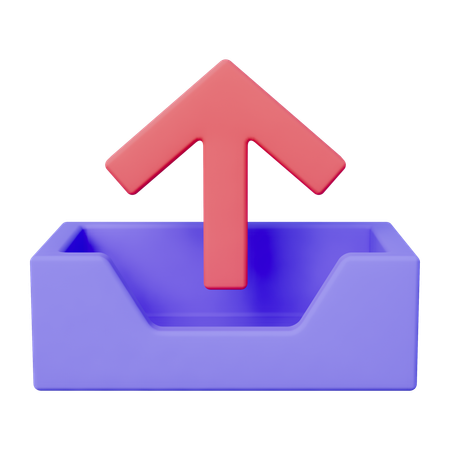 Hochladen  3D Icon