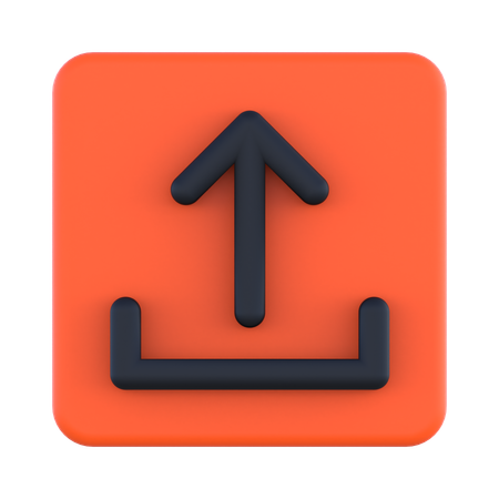 Hochladen  3D Icon