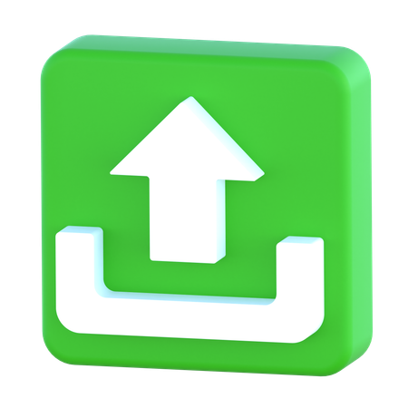 Hochladen  3D Icon