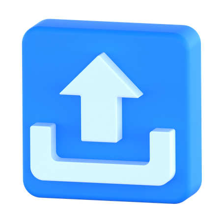 Hochladen  3D Icon