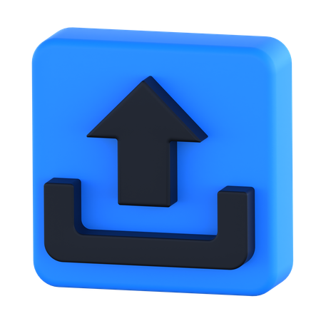 Hochladen  3D Icon