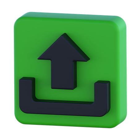 Hochladen  3D Icon