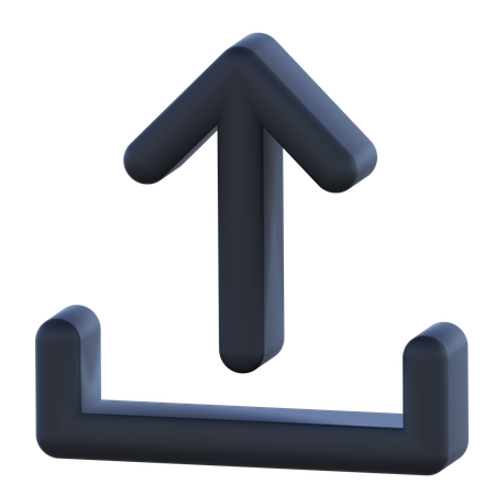 Hochladen  3D Icon