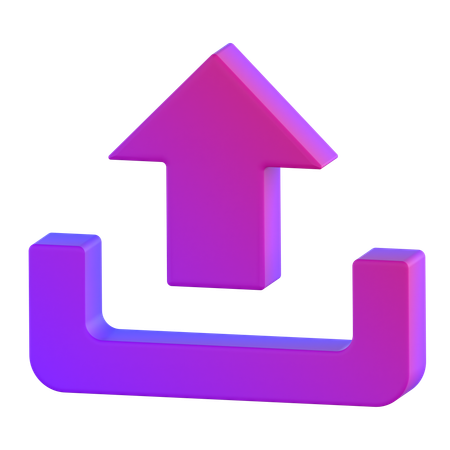 Hochladen  3D Icon