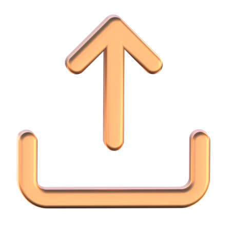 Hochladen  3D Icon
