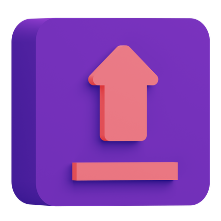 Hochladen  3D Icon