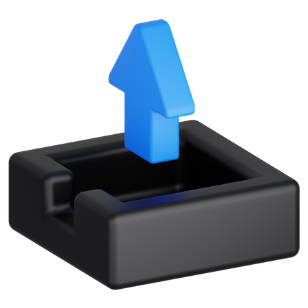 Hochladen  3D Icon