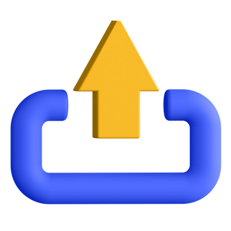 Hochladen  3D Icon