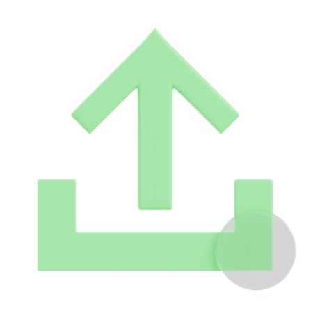 Hochladen  3D Icon