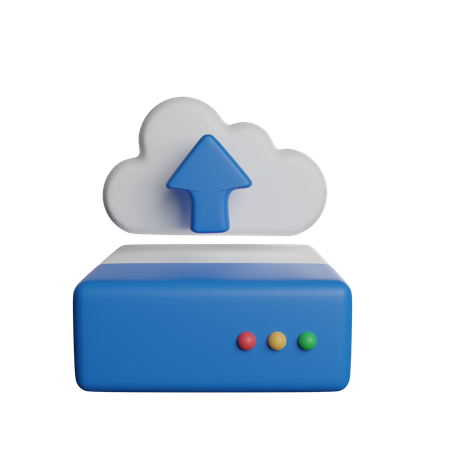 Hochladen  3D Icon