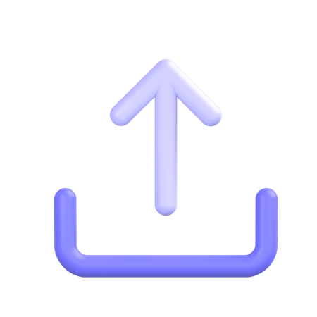 Hochladen  3D Icon