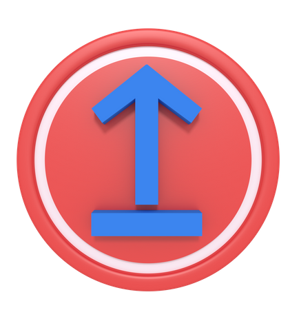 Hochladen  3D Icon