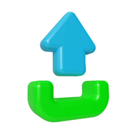 Hochladen  3D Icon