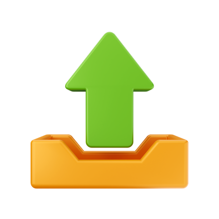 Hochladen  3D Icon