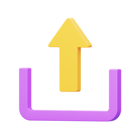 Hochladen  3D Icon