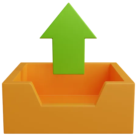Hochladen  3D Icon