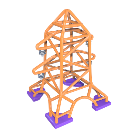 Hochspannungsleitungsmast  3D Icon