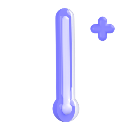 Hohe Temperatur  3D Icon