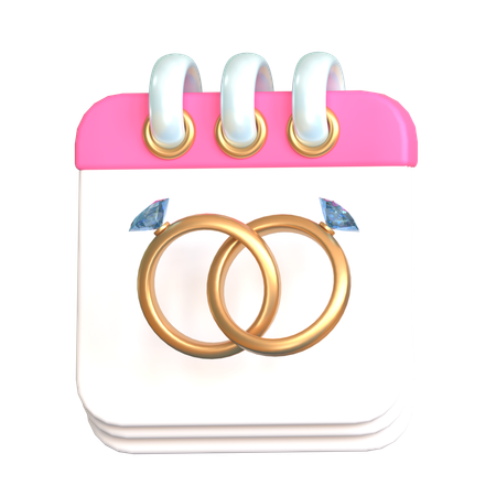 Hochzeitskalender  3D Icon