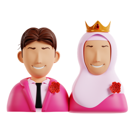 Brautpaar  3D Icon