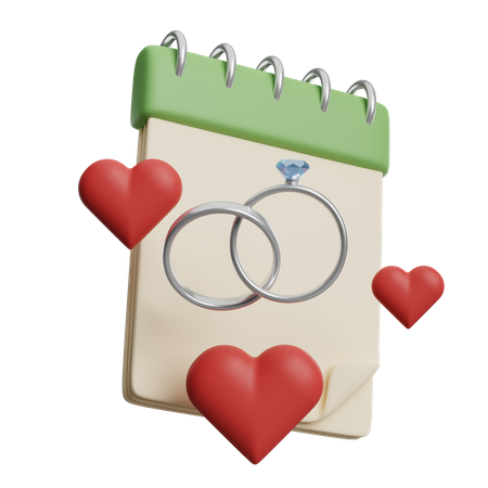 Hochzeitstag  3D Icon