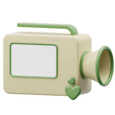 Videorecorder für Hochzeiten  3D Icon