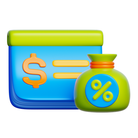 Hochverzinsliche Sparanlagen  3D Icon