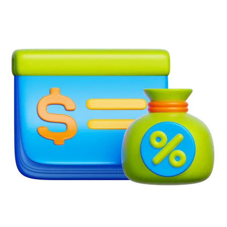 Hochverzinsliche Sparanlagen  3D Icon
