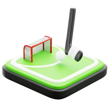 Le hockey  3D Icon