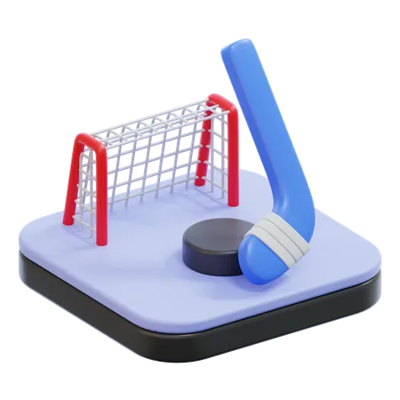 Hockey  3D Icon