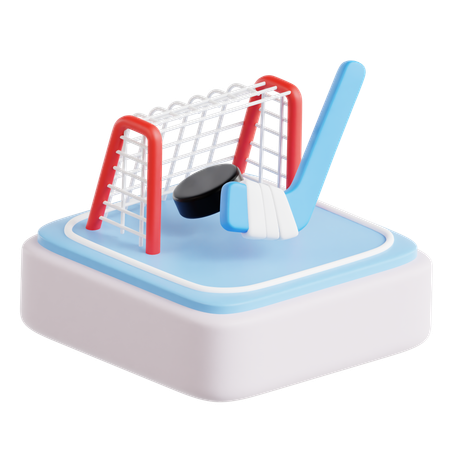 Hockey  3D Icon