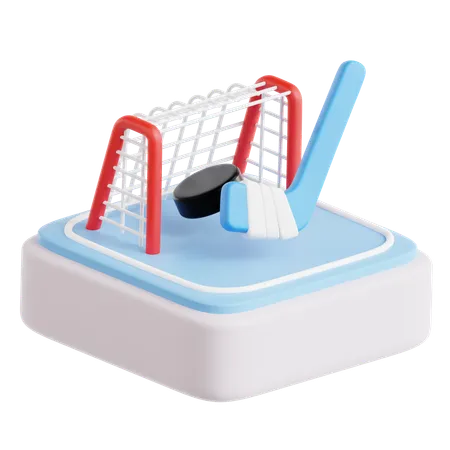 Hockey  3D Icon