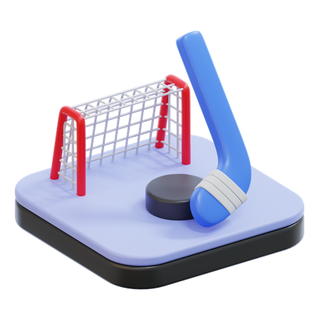 Hockey  3D Icon