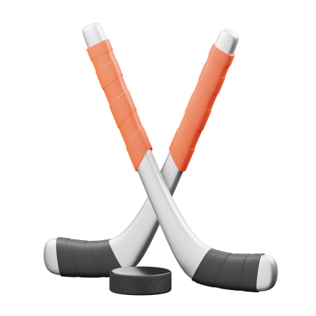 Hockey  3D Illustration