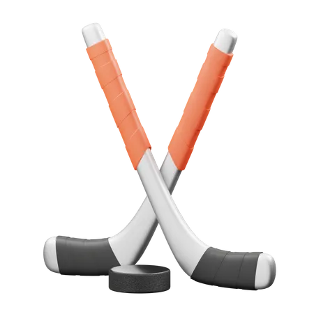 Hockey  3D Illustration