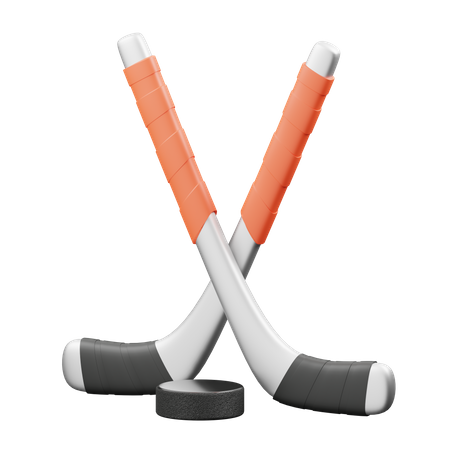 Hockey 3D Illustration