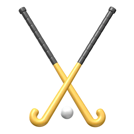 Hockey equipment  3D Illustration